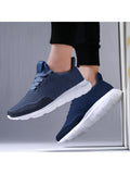 Men's Mesh Sneakers Breathable Lace up Running Athletic Walking Sport Shoes Lightweight