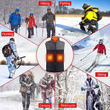 Electric USB Heated Vest Unisex Winter Riding Skiing Warmer Heating Coat Jacket