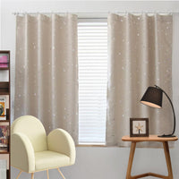 Star Blackout Window Curtains Room Thermal Insulated for Kids Boy Girls Bedroom
