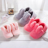 Unisex Women Men Cartoon Slippers Anti Slip Warm Home Plush Slippers