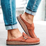 Womens Mens Slip-on Loafer Mule Flats Shoes Closed Toe Backless Slipper Casual Daily Shoe