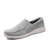 Mens Slip On Canvas Shoes Casual Loafers Walking Driving Sneakers Low Top Boat Shoe