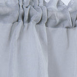 Voile Sheer Window Toppers Valances Semi-Sheer Rod Pocket Curtain Panel Home Kitchen Cafe Small Window Drapes Decor, 1Pcs, 52x18"