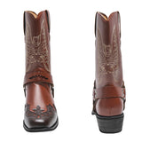 Womens Cowgirl Cowboy Boots Ladies Mid Wide Calf Fashion Western Shoes Size 4-12