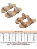 Women's  Diamond Print Flat Open Toe Sandals