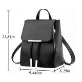 Women PU Leather Backpack Handbags Shoulder Travel School Bags Rucksack Satchel