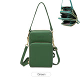 Women Small Cell Phone Case Handbag PU Leather Crossbody Shoulder Bag Wrist Strap Purse Pouch Messenger Bags with Card Slots