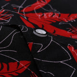 Men Short Sleeve Hawaiian Printed Casual Loose Shirts Beach Holiday Button Tops