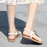 Women's Boho Rhinestone Casual Sandals Summer Beach Flip Flops Size 4.5-11.5