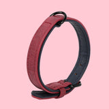 Pet Dog Soft PU Leather Neck Collar Adjustable Buckle For Small Medium Large Dog