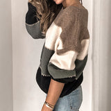 color block sweater