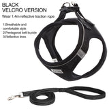 Pet Dog Puppy Harness & Leash Lead Set Traction Kit Adjustable Collar Reflective