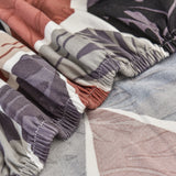 2Pcs Tub Club Chair Cover Elastic Slipcover + Cushion Cover Furniture Protector