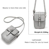 Women Vintage Crossbody Phone Bag, Small Messenger Shoulder Bag Cash Handbag Wallet Purse