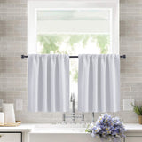 Cafe Kitchen Bathroom Window Curtain Panel Valance Drapes Rod Pocket Home Decor