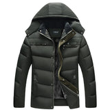 Men's Side Pockets Lightweight Plus Velvet Classic Jacket Zipper Buttons Coat