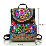 Women's Retro Handmade Embroidery Crossbody Bag Handbag Purses Shoulder Bag Tote