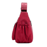 Women Crossbody Bags Waterproof Ladies Multi-Pockets Shoulder Bag Nylon Tote Bag