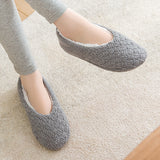 Women's Solid Color Flats Slippers Closed Toe Anti-slip Breathable Casual Shoes