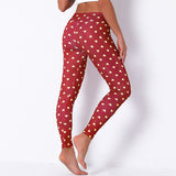 Ladies Christmas High Waist High Elastic Yoga Pants Sports Running Fitness Pants