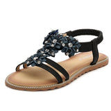 Women's Boho Rhinestone Casual Sandals Summer Beach Flip Flops Size 4.5-11.5