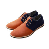 Men's Oxfords Lace Up Casual Boat Shoes Genuine Leather Shoes Breathable Loafers