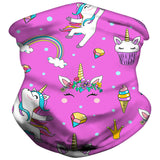 Ice Silk Kids Balaclava Tube Scarf Headband Face Mask Neck Gaiter Wrap Bandana