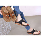 Women Open Toe Slippers Beach Sandals Flip Flops Thong Mules Wedge Casual Shoes