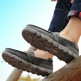 Men's Solid Color Flat Heels Casual Shoes Lightweight Slip On Holiday Round Toe