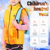 Boys Girls Heated Vest Winter Warmer Electric USB Jacket Heating Coat Waistcoat