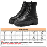 Womens Ladies Chunky Platform Shoes Retro Lace Up Combat Army Goth Punk Boots