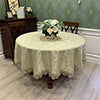 European Style Floral Round Tablecloth Elegant Table Cloth Cover Wedding Decor