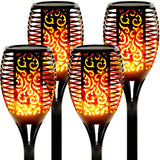 2/4/6Pcs 12LED Flame Solar Torch Light Waterproof Flickering Dancing Garden Lamp