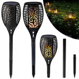 2/4/6Pcs 12LED Flame Solar Torch Light Waterproof Flickering Dancing Garden Lamp