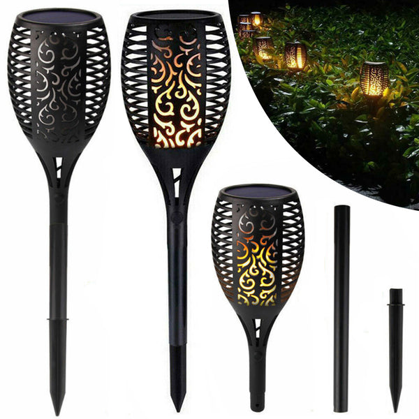 2/4/6Pcs 12LED Flame Solar Torch Light Waterproof Flickering Dancing Garden Lamp