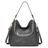 2 Pcs Tote Bags Shoulder Handbags & Purse Wallet for Women, Retro Oil Wax Leather Tote Satchel Bag Crossbody Bags