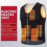 Unisex Polar Fleece Electric Heated Vest Heating Coat Jacket USB Winter Warmer