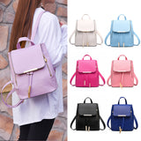 Women PU Leather Backpack Handbags Shoulder Travel School Bags Rucksack Satchel