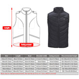 Boys Girls Heated Vest Winter Warmer Electric USB Jacket Heating Coat Waistcoat