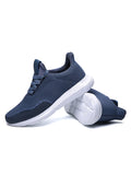 Men's Mesh Sneakers Breathable Lace up Running Athletic Walking Sport Shoes Lightweight