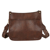 Women Leopard PU Leather Shoulder Bag Handbag Crossbody Purse Satchel Messenger