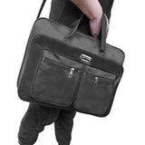 Shockproof Laptop Bag, Multi Function Business Messenger Bag Travel Briefcase Protective Notebook Handbags, 17 inch, Black