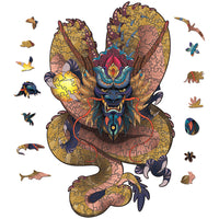 Wooden Animals Jigsaw Puzzles Owl Shape Puzzles Creative Jigsaw Pieces Colorful Building Block for Adults Kids Gift Family Party Game Toys, 100 Pieces