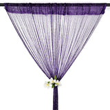 39"x78" String Door Curtain Beads Room Divider Crystal Tassel Fringe Beaded Window Panel