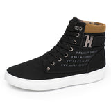 Mens Casual Comfort Shoes Flat Lace-Up Outdoor Hiking Work High Top Sneakers