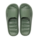 Unisex Solid Color Slippers Backless Beach Shower Backless Open Toe Casual Shoes