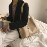 Women PU Leather Designer Shoulder Bag Tote Large Handbag Office Lady Messenger