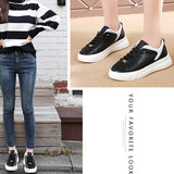 Women Solid Color Lace Up Anti Slip Round Toe Lightweight Casual Wear Flat Shoes