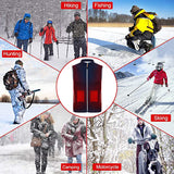 Unisex Polar Fleece Electric Heated Vest Heating Coat Jacket USB Winter Warmer