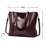 Women's PU Leather Fashion Handbag Tote Satchel Shoulder Bag Purse Crossbody Bag